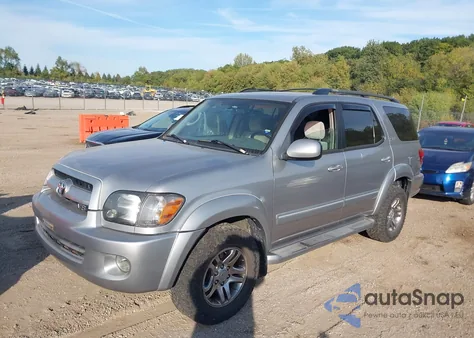 2007 Toyota Sequoia Sr5 V8 from USA, damaged, VIN 5TDBT44A07S282450
